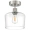 Access Lighting Port Nine Chardonnay, Chardonnay LED SemiFlush, Brushed Steel Finish, Clear Glass 63147LEDDLP-BS/CLR - alternate 3